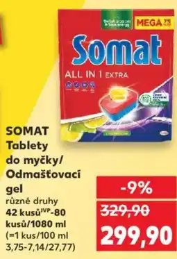 Kaufland SOMAT Tablety do myčky/ Odmašťovací gel nabídka