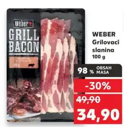 Kaufland WEBER Grilovací slanina nabídka