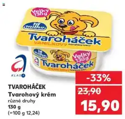 Kaufland TVAROHÁČEK VANILKOVÝ hay nabídka