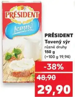 Kaufland PRÉSIDENT Tavený sýr nabídka