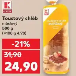 Kaufland Toustový chléb máslový nabídka