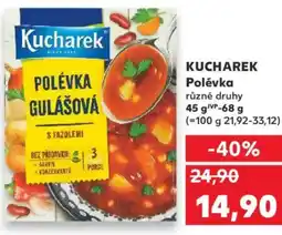 Kaufland KUCHAREK Polévka nabídka