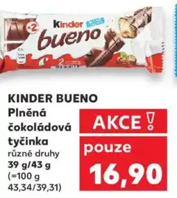 Kaufland KINDER BUENO Plněná čokoládová tyčinka nabídka
