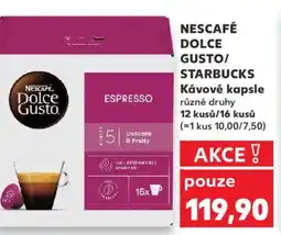 Kaufland NESCAFÉ DOLCE GUSTO/ STARBUCKS Kávové kapsle nabídka