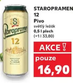 Kaufland STAROPRAMEN 12 Pivo světlý ležák nabídka