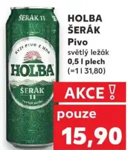 Kaufland HOLBA ŠERÁK Pivo nabídka