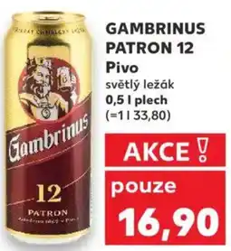 Kaufland GAMBRINUS PATRON 12 Pivo nabídka
