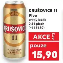 Kaufland KRUŠOVICE 11 Pivo světlý ležák nabídka
