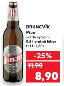 Kaufland BRUNCVÍK Pivo nabídka