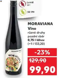 Kaufland MORAVIANA Víno nabídka