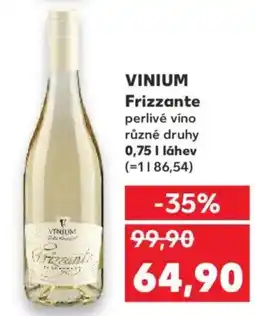 Kaufland VINIUM Frizzante perlivé víno nabídka