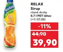 Kaufland RELAX Sirup nabídka