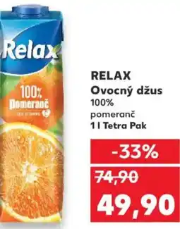 Kaufland RELAX Ovocný džus 100% pomeranč nabídka