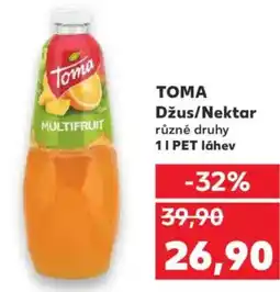 Kaufland TOMA Džus/Nektar nabídka
