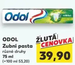 Kaufland ODOL Zubní pasta nabídka