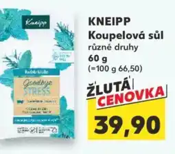 Kaufland KNEIPP Koupelová sůl nabídka