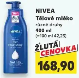 Kaufland NIVEA Tělové mléko nabídka