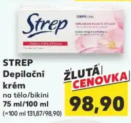 Kaufland STREP Depilační krém nabídka