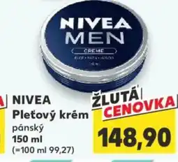Kaufland NIVEA Pleťový krém pánský nabídka
