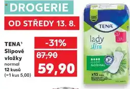 Kaufland TENA¹ Slipové vložky normal nabídka