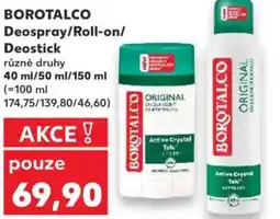 Kaufland BOROTALCO Deospray/Roll-on/ Deostick nabídka
