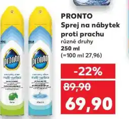 Kaufland PRONTO Sprej na nábytek proti prachu nabídka