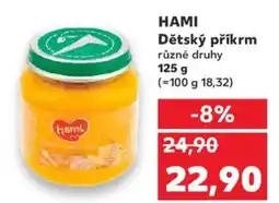 Kaufland HAMI Dětský příkrm nabídka