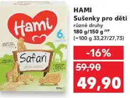 Kaufland HAMI Sušenky pro děti nabídka