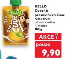 Kaufland HELLO Ovocná přesnídávka Cuuc nabídka