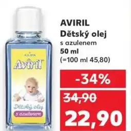 Kaufland AVIRIL Dětský olej s azulenem nabídka