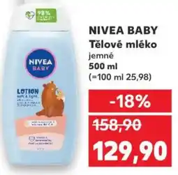 Kaufland NIVEA BABY Tělové mléko jemné nabídka