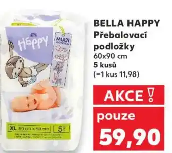 Kaufland BELLA HAPPY Přebalovací podložky nabídka