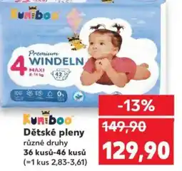 Kaufland Dětské pleny nabídka