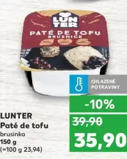 Kaufland LUNTER Paté de tofu nabídka