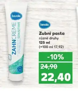 Kaufland Bevola Zubní pasta nabídka