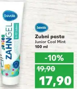 Kaufland Bevola Zubní pasta Junior Cool Mint nabídka
