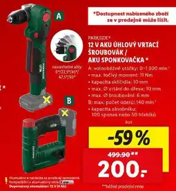 Lidl 12 V AKU ÚHLOVÝ VRTACÍ ŠROUBOVÁK/AKU SPONKOVAČKA nabídka