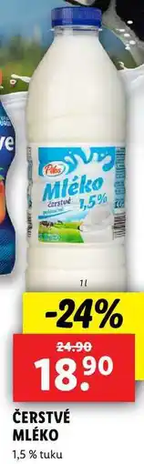 Lidl ČERSTVÉ MLÉKO, 1 l nabídka