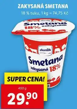 Lidl ZAKYSANÁ SMETANA, 400 g nabídka
