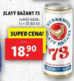 Lidl ZLATÝ BAŽANT 73, 0,5 l nabídka