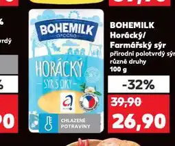 Kaufland Bohemilk farmářský sýr nabídka
