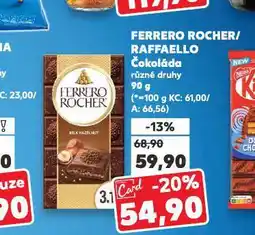 Kaufland Raffaello čokoláda nabídka