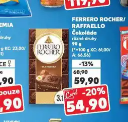 Kaufland Ferrero rocher čokoláda nabídka