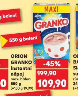 Kaufland Orion granko instantní nápoj nabídka