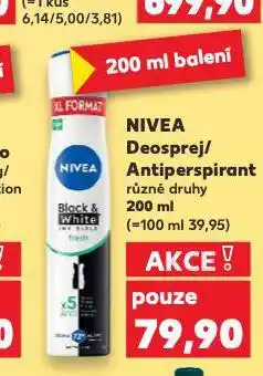 Kaufland Nivea antiperspirant nabídka