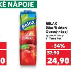 Kaufland Relax džus, nektar a nápoj nabídka
