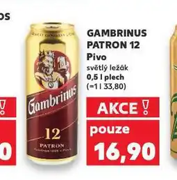Kaufland Pivo gambrinus nabídka