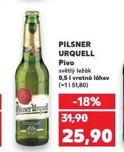 Kaufland Pivo pilsner urquell nabídka