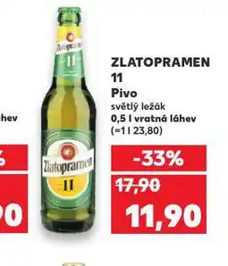 Kaufland Pivo zlatopramen nabídka