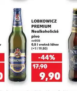 Kaufland Pivo lobkowicz nealko nabídka